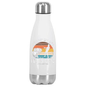 69th Birthday Gift For Fisherman Funny Fishing 69 Bday Stainless Steel Insulated Water Bottle