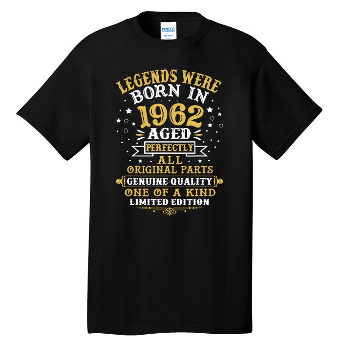 60th Birthday Gift Vintage 1962 Tall T-Shirt