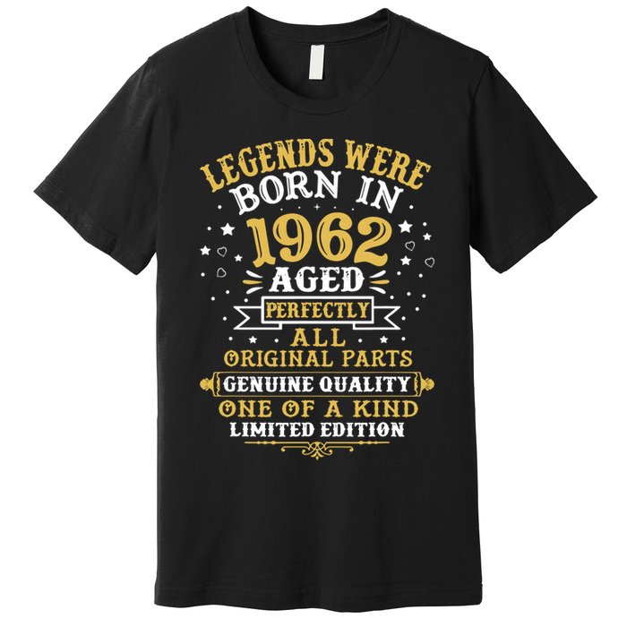 60th Birthday Gift Vintage 1962 Premium T-Shirt