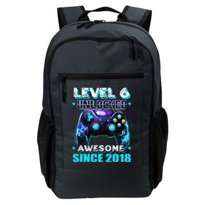 6th Birthday Gamer 6 Year Old Funny Bday Boy Six Son Daily Commute Backpack