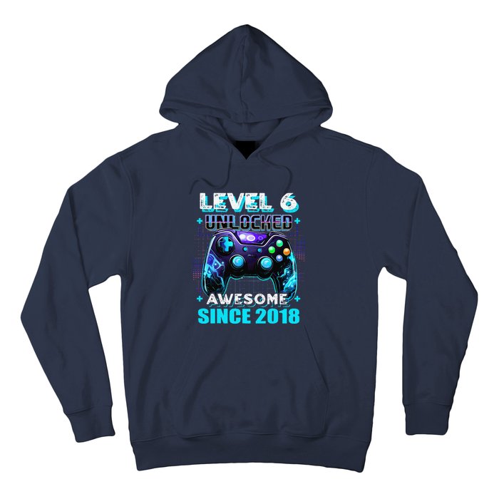 6th Birthday Gamer 6 Year Old Funny Bday Boy Six Son Hoodie