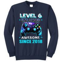 6th Birthday Gamer 6 Year Old Funny Bday Boy Six Son Sweatshirt