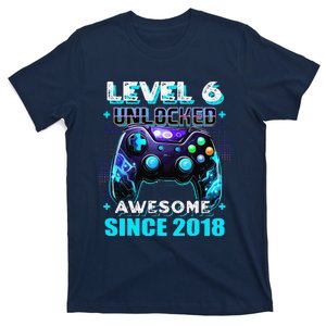 6th Birthday Gamer 6 Year Old Funny Bday Boy Six Son T-Shirt