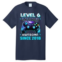 6th Birthday Gamer 6 Year Old Funny Bday Boy Six Son Tall T-Shirt