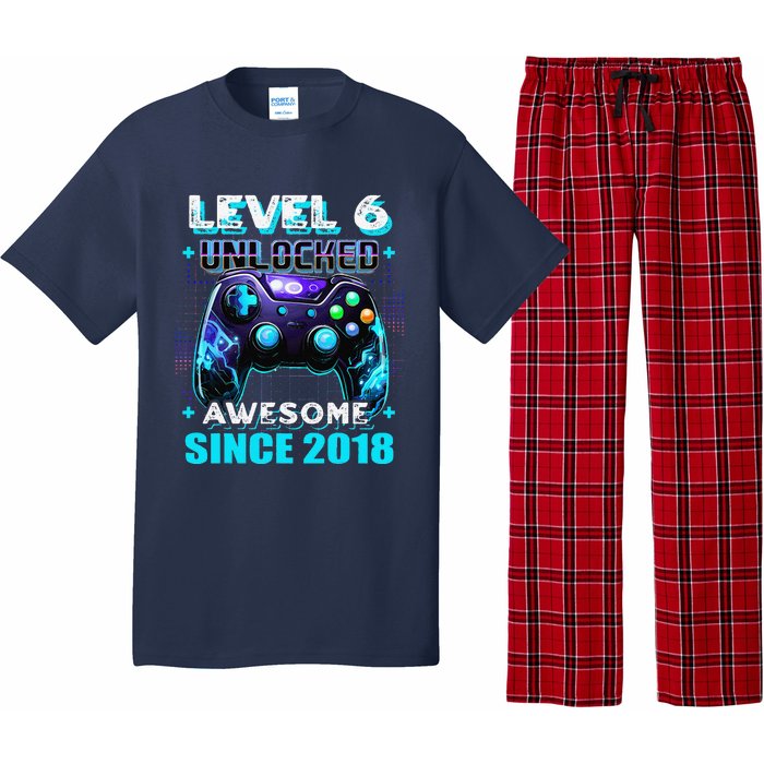 6th Birthday Gamer 6 Year Old Funny Bday Boy Six Son Pajama Set