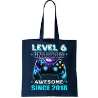 6th Birthday Gamer 6 Year Old Funny Bday Boy Six Son Tote Bag