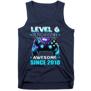 6th Birthday Gamer 6 Year Old Funny Bday Boy Six Son Tank Top