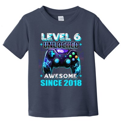 6th Birthday Gamer 6 Year Old Funny Bday Boy Six Son Toddler T-Shirt