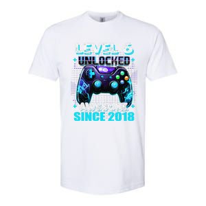 6th Birthday Gamer 6 Year Old Funny Bday Boy Six Son Softstyle CVC T-Shirt