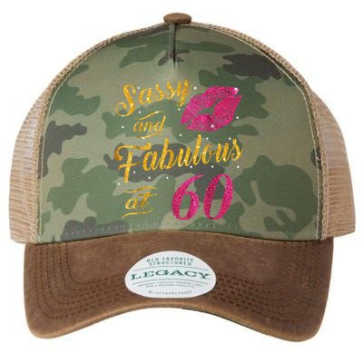 60th Birthday Gift Sassy And Fabulous 60 Year Old Legacy Tie Dye Trucker Hat