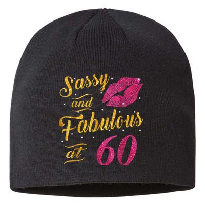 60th Birthday Gift Sassy And Fabulous 60 Year Old Sustainable Beanie