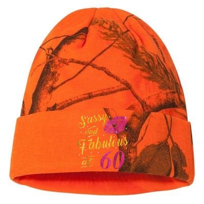 60th Birthday Gift Sassy And Fabulous 60 Year Old Kati Licensed 12" Camo Beanie