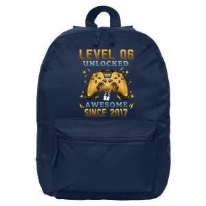 6th Birthday Gifts Level 6 Unlocked 6 Years Old Gamer 16 in Basic Backpack