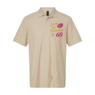 60th Birthday Gift Sassy And Fabulous 60 Year Old Tee Softstyle Adult Sport Polo