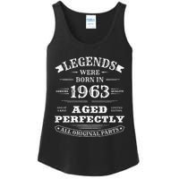 60th Birthday Gift Vintage Legends Born In 1963 60 Years Old Ladies Essential Tank