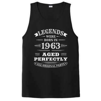 60th Birthday Gift Vintage Legends Born In 1963 60 Years Old PosiCharge Competitor Tank