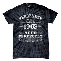 60th Birthday Gift Vintage Legends Born In 1963 60 Years Old Tie-Dye T-Shirt