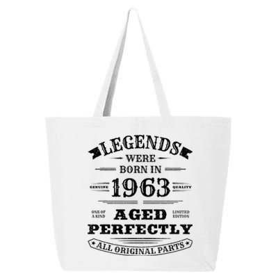 60th Birthday Gift Vintage Legends Born In 1963 60 Years Old 25L Jumbo Tote