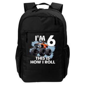 6th Birthday Gifts I'm 6 This Is How I Roll Monster-Truck Daily Commute Backpack