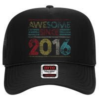 6th Birthday Gifts Awesome Since 2016 High Crown Mesh Back Trucker Hat