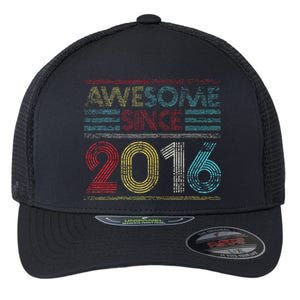 6th Birthday Gifts Awesome Since 2016 Flexfit Unipanel Trucker Cap