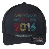 6th Birthday Gifts Awesome Since 2016 Flexfit Unipanel Trucker Cap