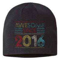 6th Birthday Gifts Awesome Since 2016 Sustainable Beanie