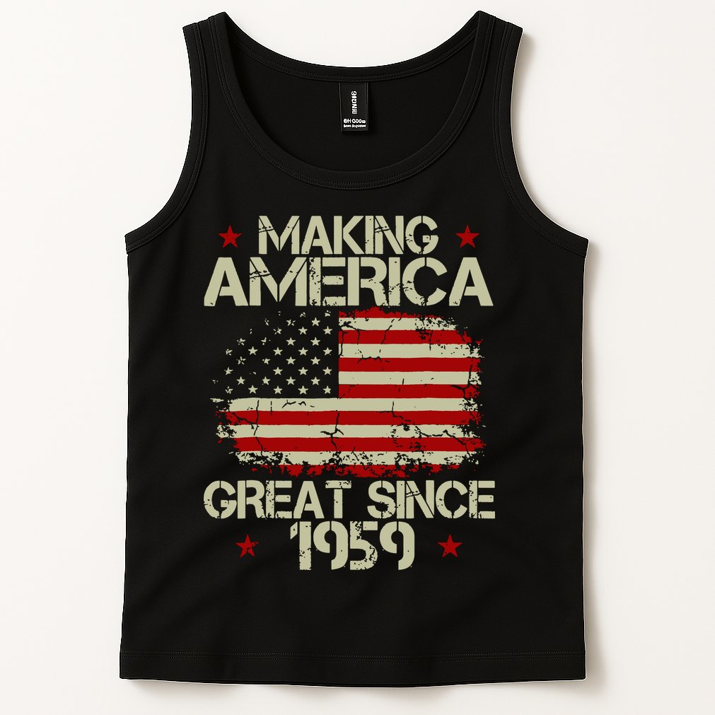 60th Birthday Gifts Making America Great Since 1959 Tank Top
