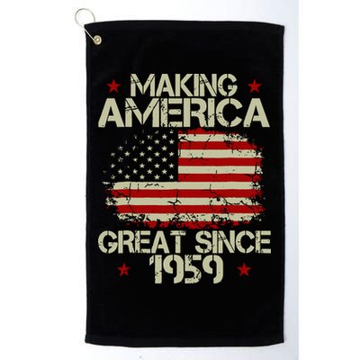 60th Birthday Gifts Making America Great Since 1959 Golf Towel
