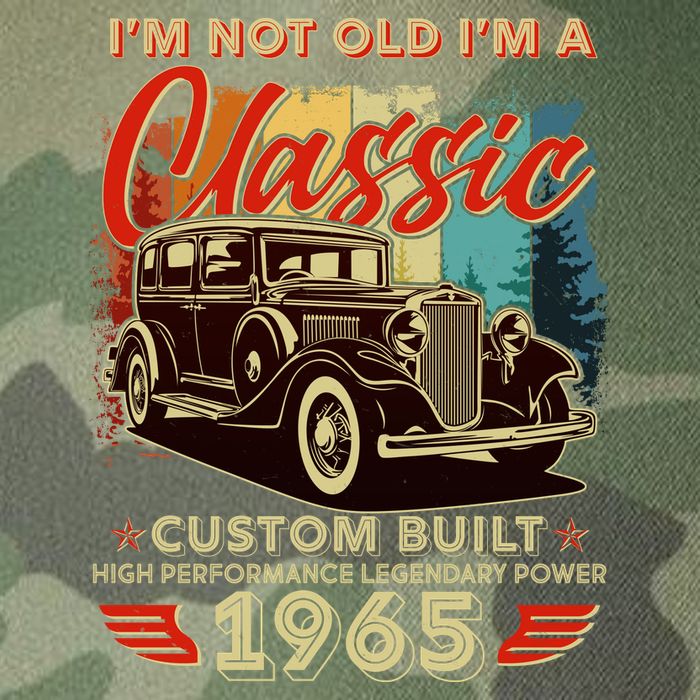 60th Birthday Im Not Old Im A Classic 1965 Custom Built Legacy Tie Dye Trucker Hat