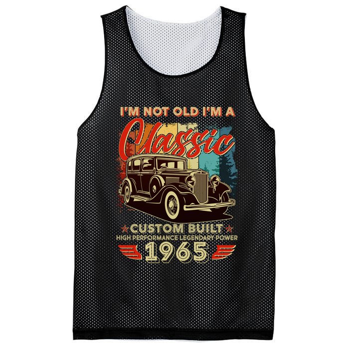 60th Birthday Im Not Old Im A Classic 1965 Custom Built Mesh Reversible Basketball Jersey Tank