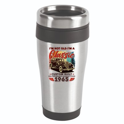 60th Birthday Im Not Old Im A Classic 1965 Custom Built 16oz Travel Tumbler