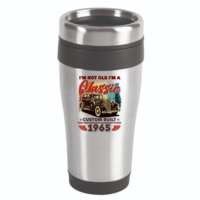 60th Birthday Im Not Old Im A Classic 1965 Custom Built 16oz Travel Tumbler