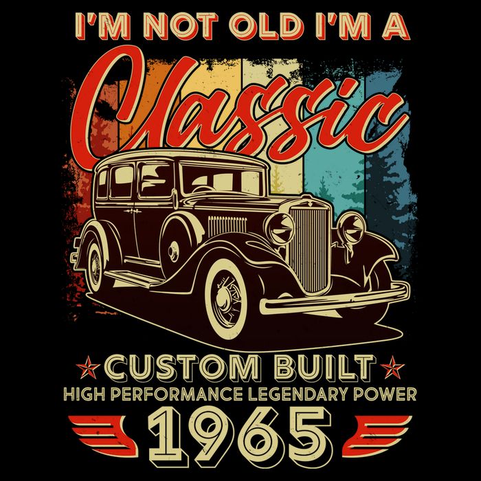 60th Birthday Im Not Old Im A Classic 1965 Custom Built Baby Bodysuit