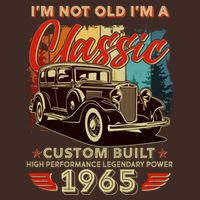 60th Birthday Im Not Old Im A Classic 1965 Custom Built Performance Shirt