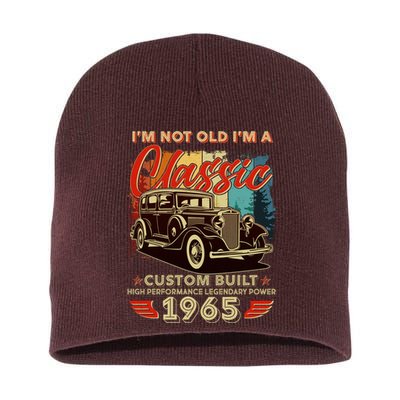 60th Birthday Im Not Old Im A Classic 1965 Custom Built Short Acrylic Beanie
