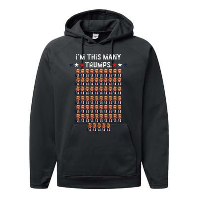 65th Birthday IM This Many Trumps For Trump Supporter Performance Fleece Hoodie