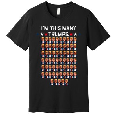 65th Birthday IM This Many Trumps For Trump Supporter Premium T-Shirt