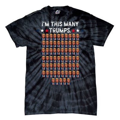 65th Birthday IM This Many Trumps For Trump Supporter Tie-Dye T-Shirt