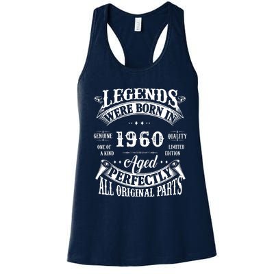 62nd Birthday Legend Were Born 1960 Women's Racerback Tank