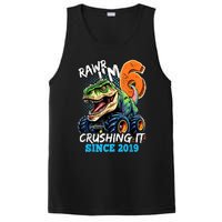 6th Birthday Monster Truck Dinosaur Party Boy Rawr IM 6 PosiCharge Competitor Tank