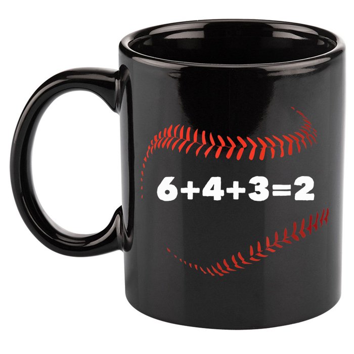 6432 Baseball Math 11oz C Handle Ceramic Mug