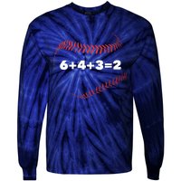 6432 Baseball Math Tie-Dye Long Sleeve Shirt