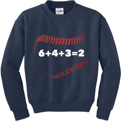 6432 Baseball Math Kids Sweatshirt