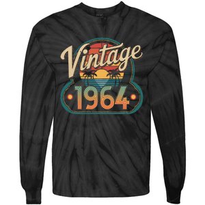 60th Birthday Man Woman 60 Years 1964 Decorative Funny Gift Tie-Dye Long Sleeve Shirt