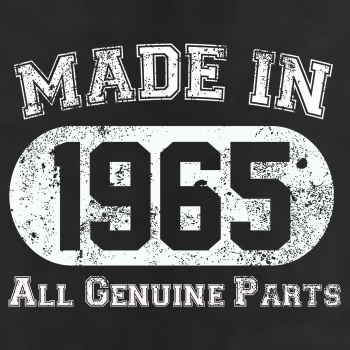 60th Birthday Made In 1965 - All Genuine Parts 7 Panel Mesh Trucker Snapback Hat