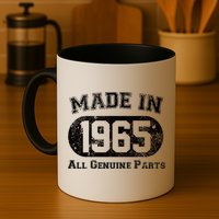 60th Birthday Made In 1965 - All Genuine Parts Mug