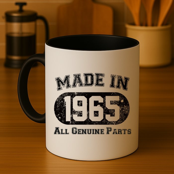 60th Birthday Made In 1965 - All Genuine Parts Mug