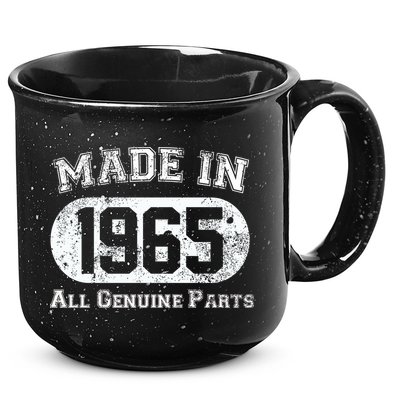 60th Birthday Made In 1965 - All Genuine Parts 15oz Campfire Ceramic Mug