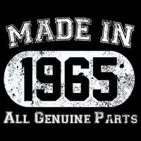 60th Birthday Made In 1965 - All Genuine Parts Drawstring Bag